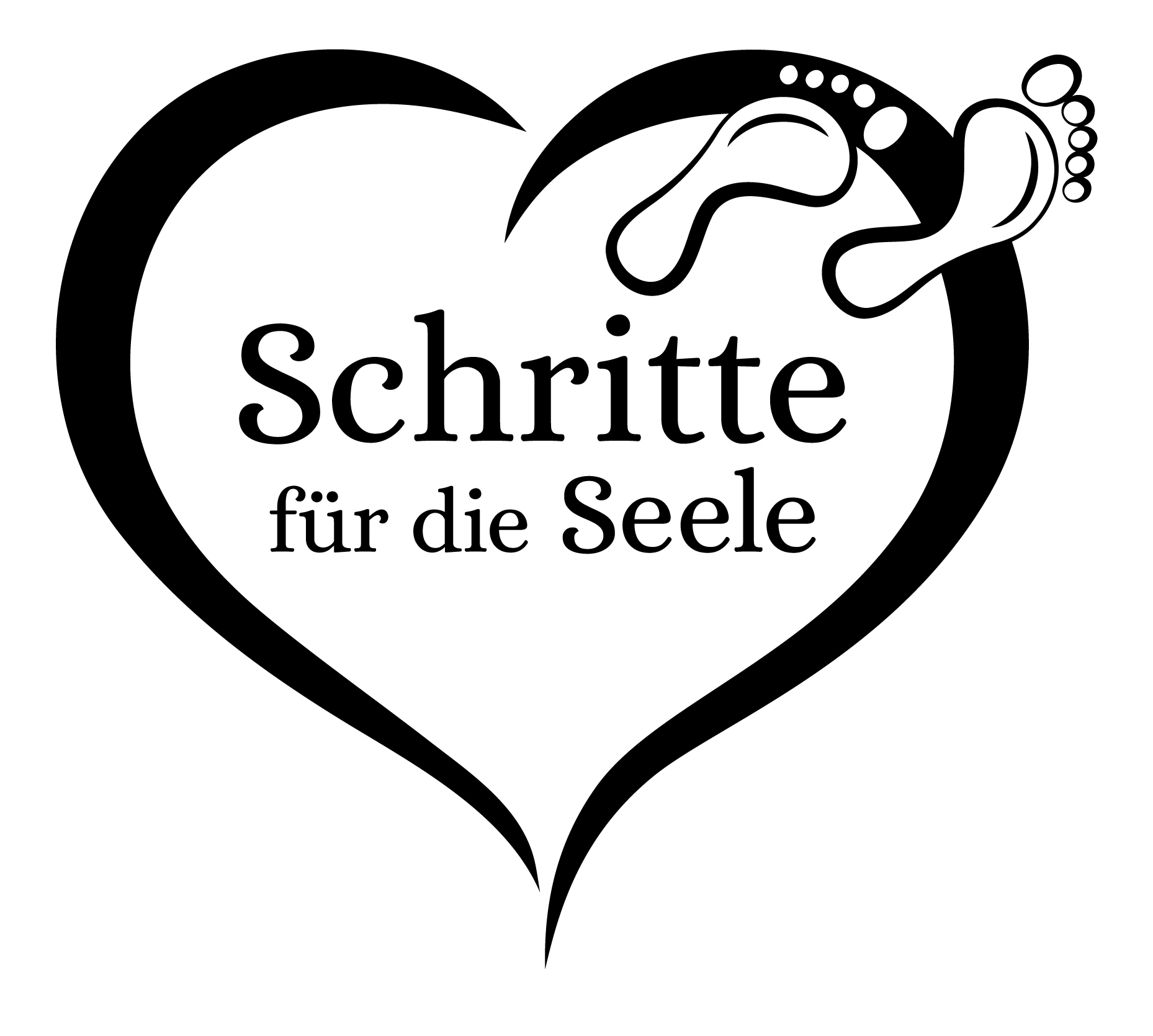 Logo Schritte fuer die Seele 02 Black