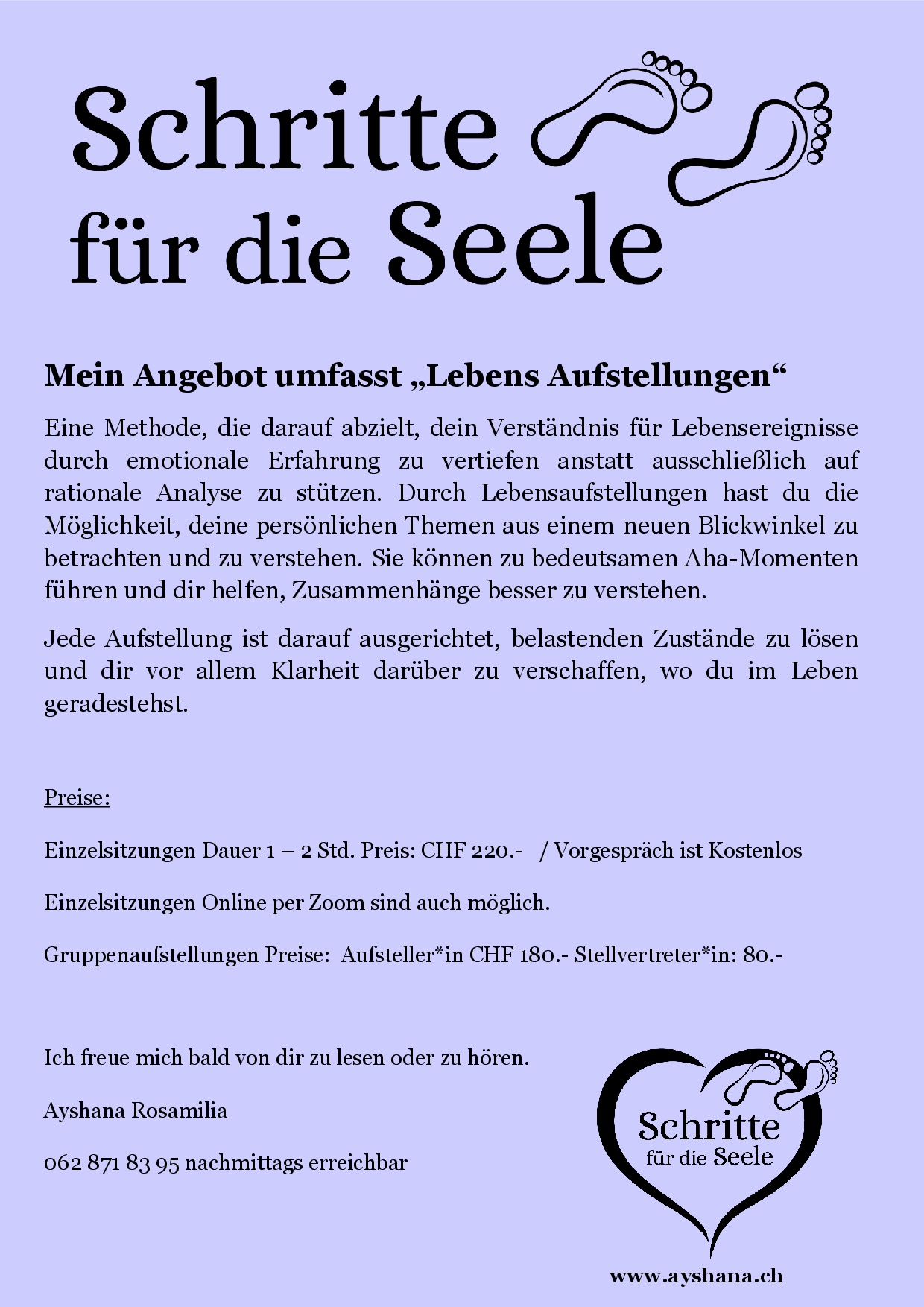 Mein Angebot