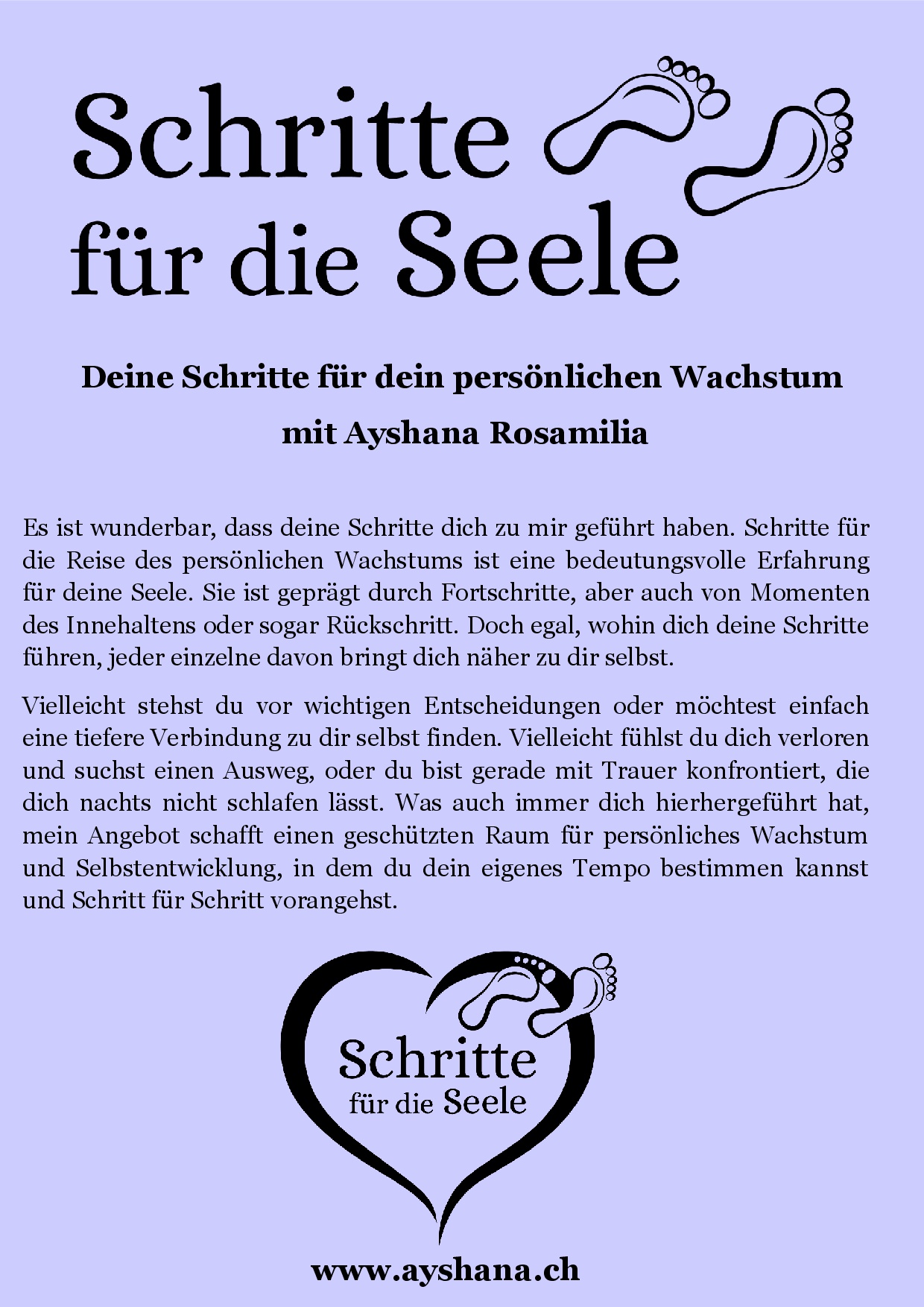 Schritte für die Seele erste Seite